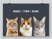 Load image into Gallery viewer, Three-pet portrait