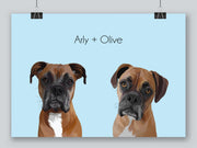 Load image into Gallery viewer, Two-pet portrait