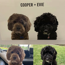 Load image into Gallery viewer, Two-pet digital portrait