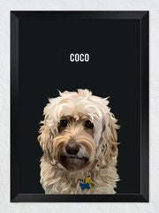 Load image into Gallery viewer, Framed pet portrait
