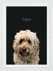 Load image into Gallery viewer, Framed pet portrait
