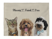 Load image into Gallery viewer, Three pet blanket
